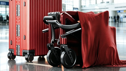 Electric wheelchair for travel